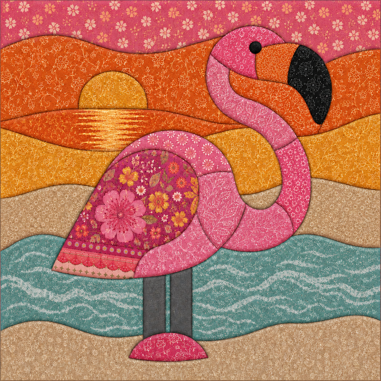 Fabric Art Kinusaiga at White Bluffs Brewing Aug 18