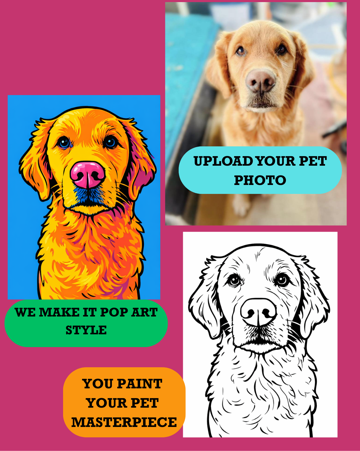 Paint Your Pet Pop Art Style May 6 at Nico's on First Ave