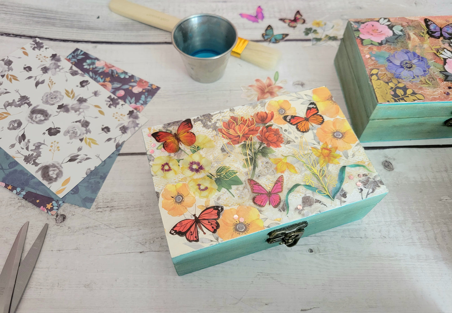 Decoupage Treasure Box Feb 17 at Bombing Range Brewing