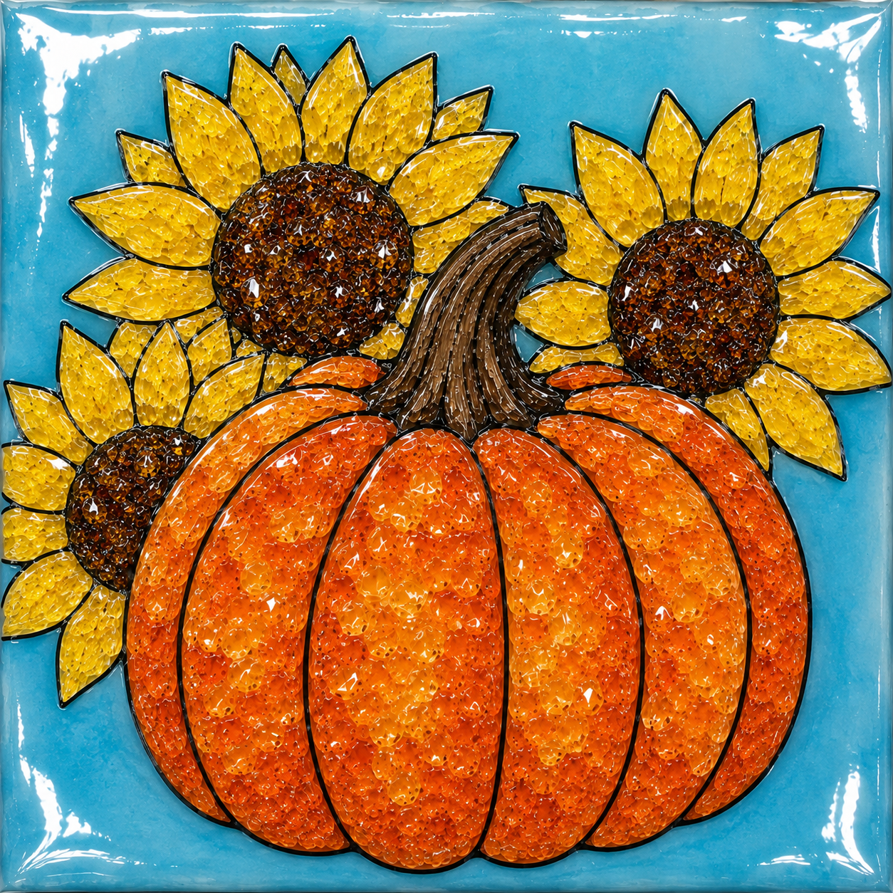 Mixed Media Paint, Glass, and Resin. Sept 23, Blue Bridge Bar, Pasco