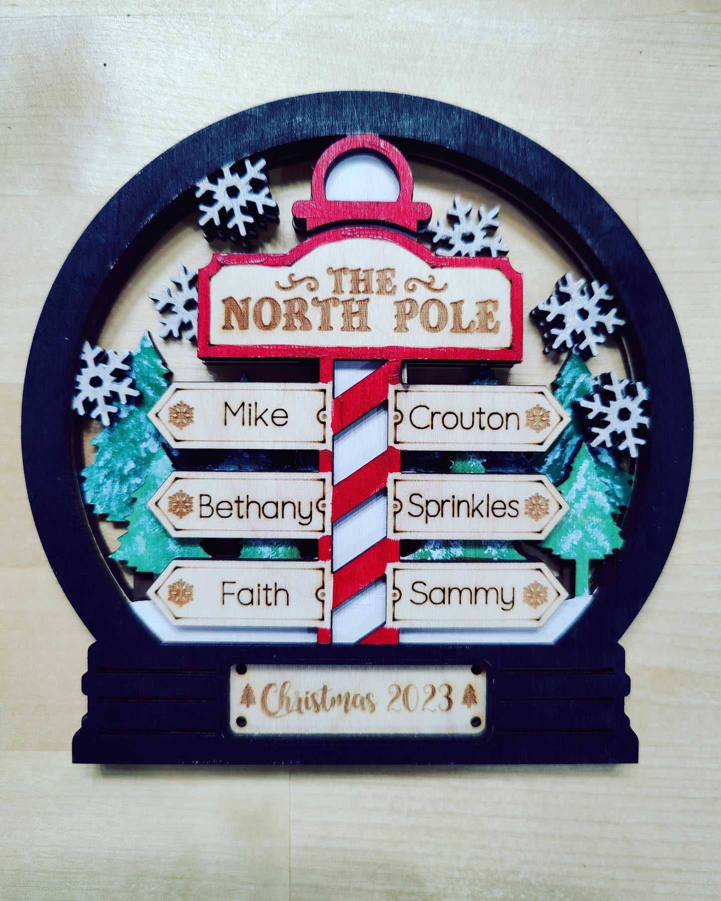 North Pole keepsake 5 inch Personalized
