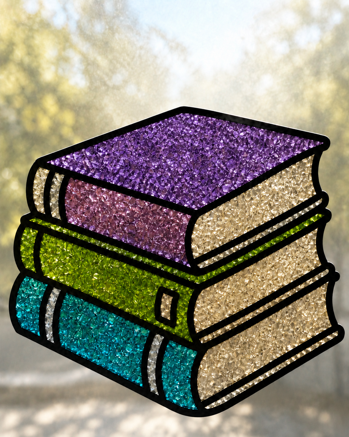 Book Lovers Stained Glass Suncatchers July 13