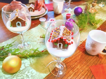 Mini Gingerbread House in a Wine Glass | Nov 17 White Bluffs Brewing