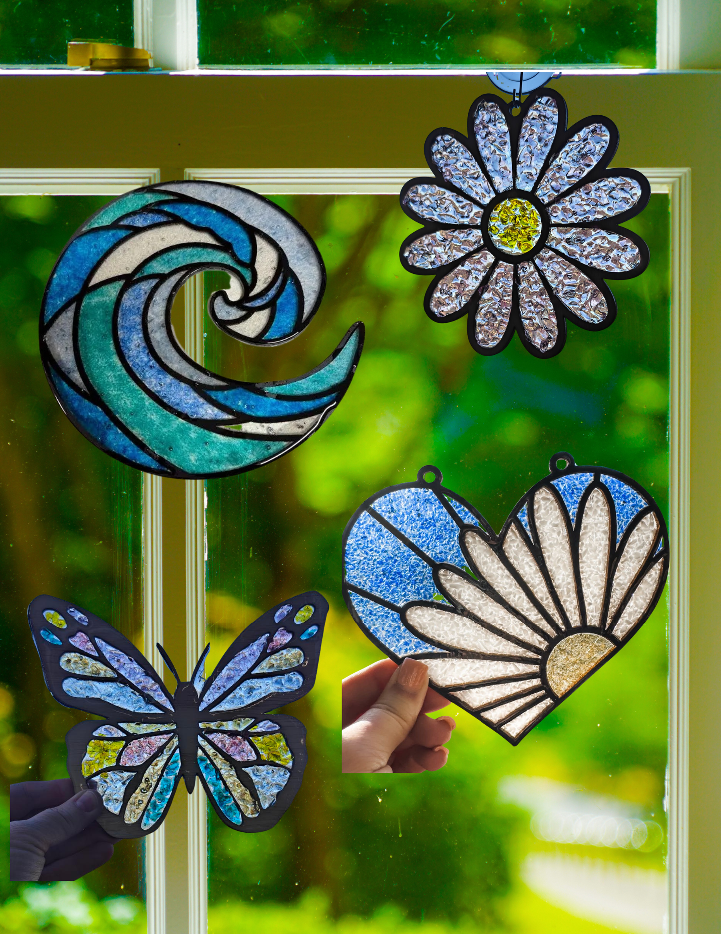 Crushed Glass Suncatcher Class May 27th @ Blue Bridge Bar