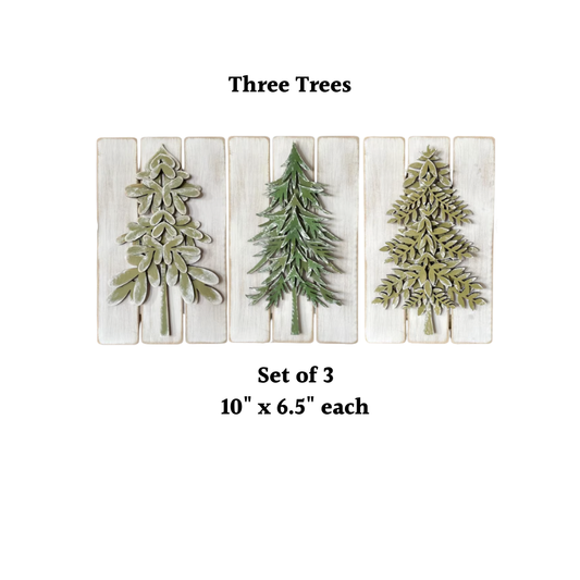 Three Trees Set DIY Christmas Decor Kit (Alison's party)