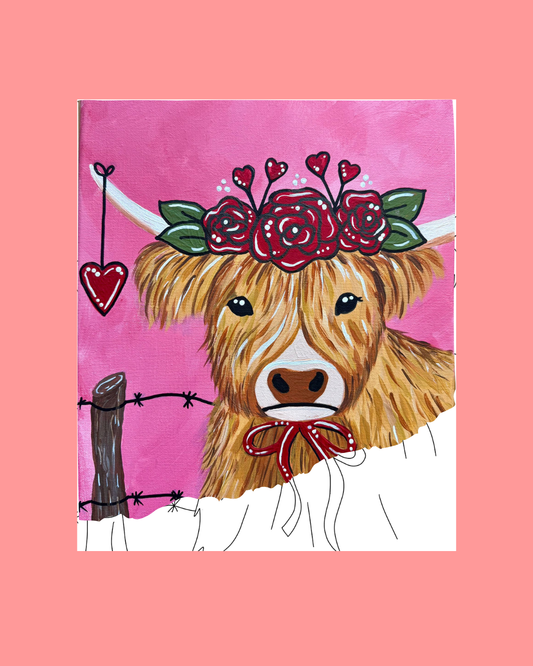 Highland Cow Canvas Paint Night — Feb 9 at Sage Brewing