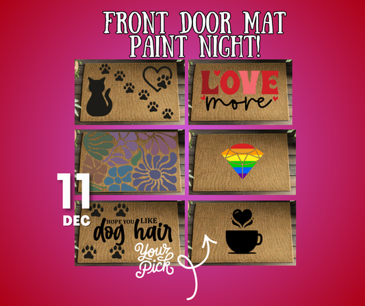 Paint Your Own Door Mat (21+) - DEC 11 Azucar at Out and About, Pasco