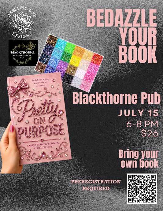 Bedazzle your Book at Blackthorne Neighbourhood Pub July 15