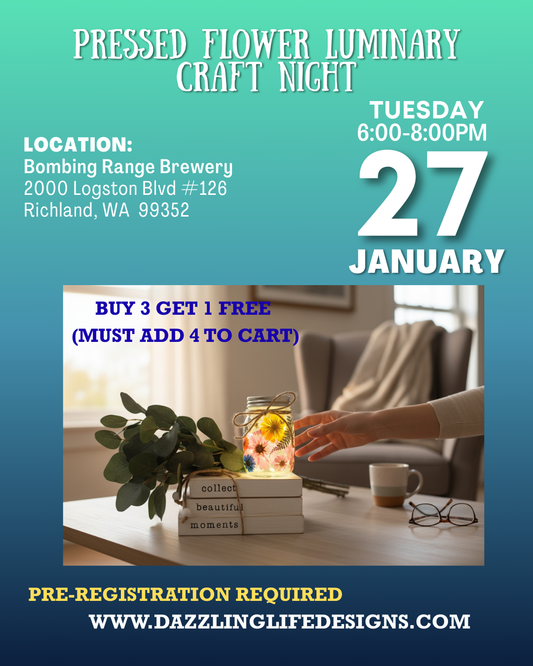 Pressed Flower Luminary, Bombing Range Brewing Jan 27, 2026