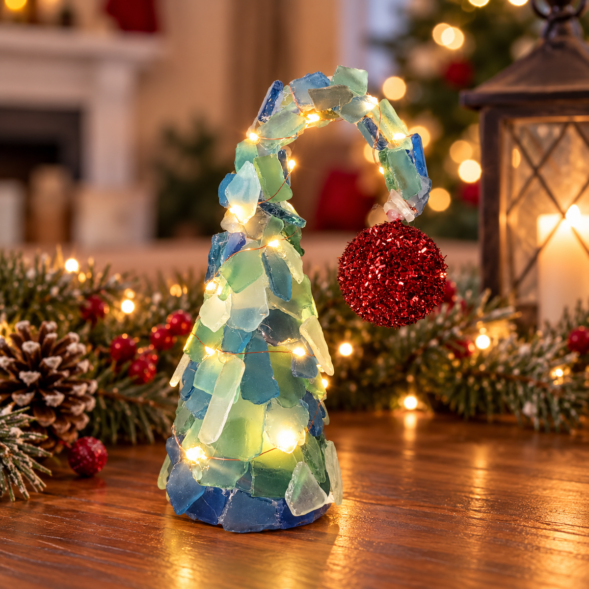 Sea Glass Christmas Tree Craft Night | Nov 4 at SoilMates in Kennewick