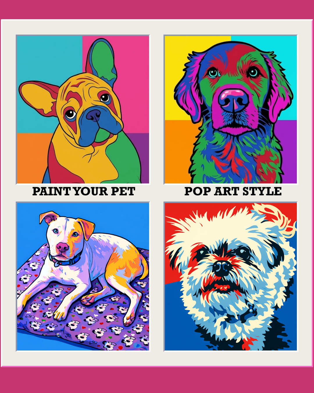 Paint Your Pet Pop Art Style May 6 at Nico's on First Ave