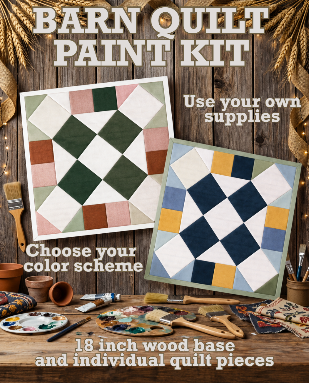 Barn Quilt Painting Kit