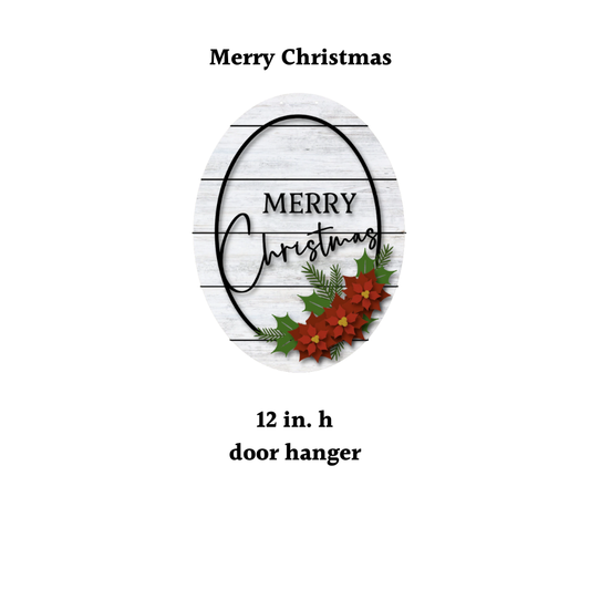 Merry Christmas DIY Christmas Door Hanger Kit (Alison's party)