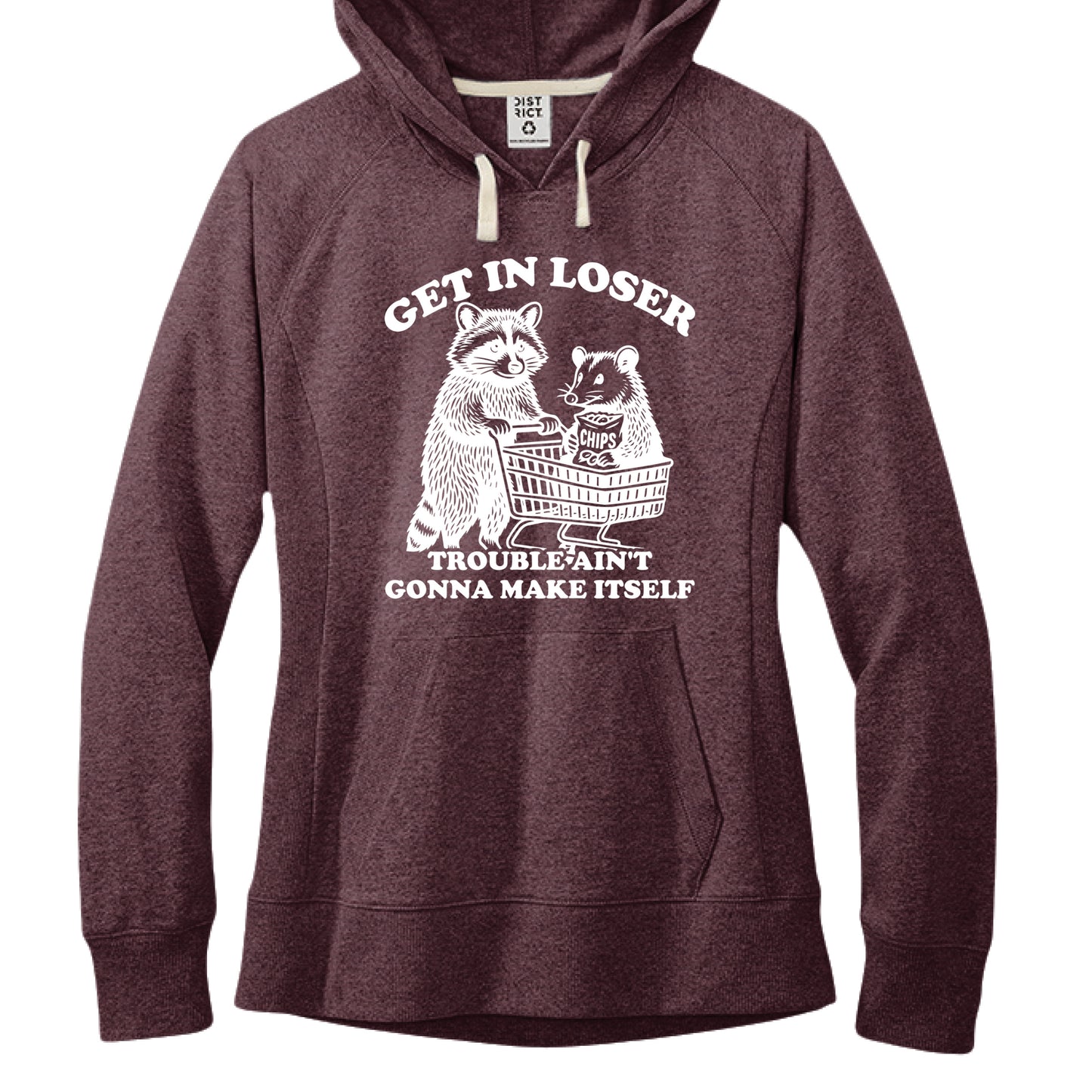 Maroon Heather - FRONT