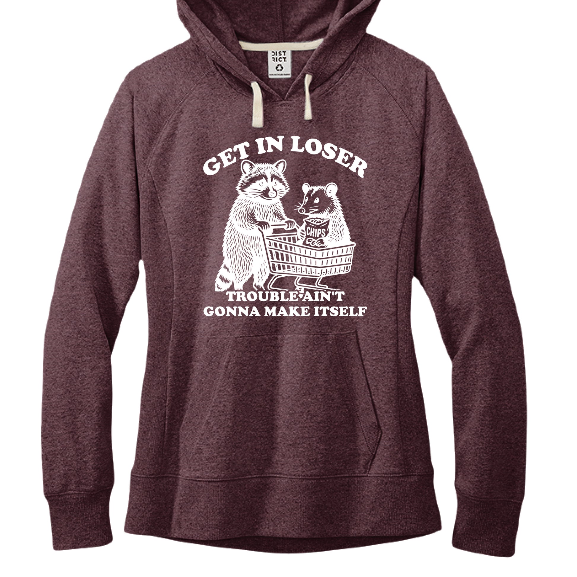 Maroon Heather - FRONT