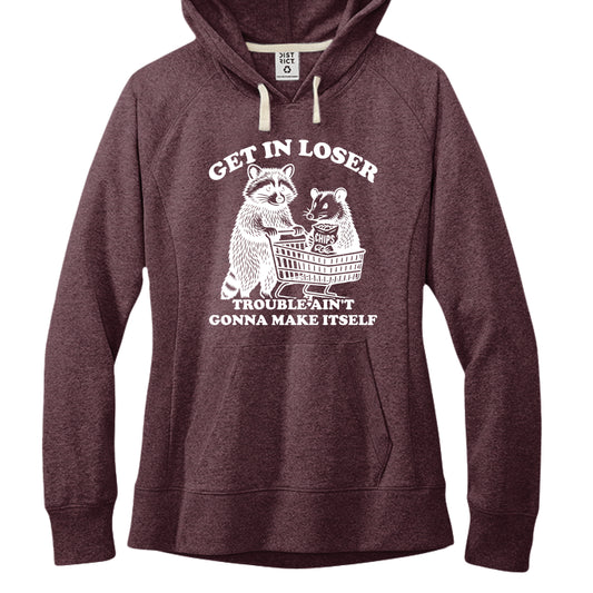 Maroon Heather - FRONT