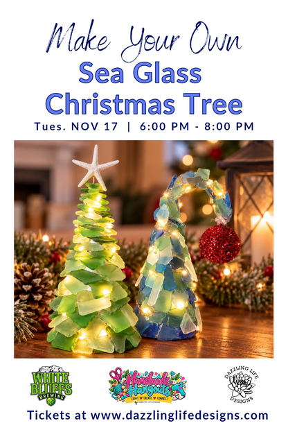Sea Glass Christmas Tree Craft Night | Nov 17 at White Bluffs Brewing in Richland 21+