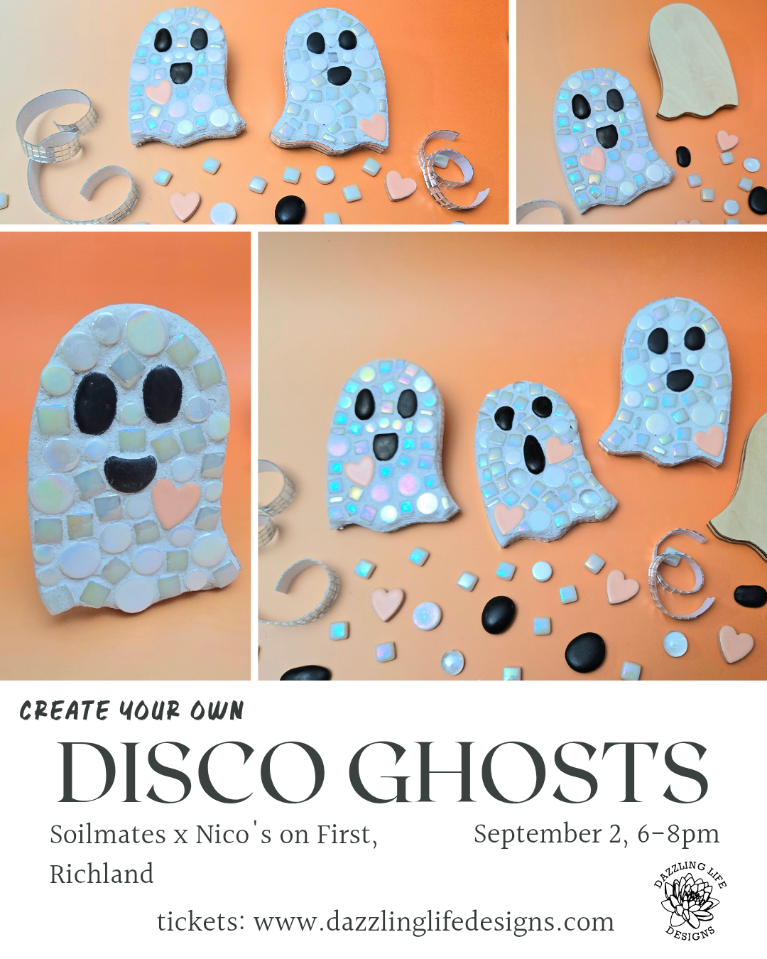 Disco Ghosts Mosaics