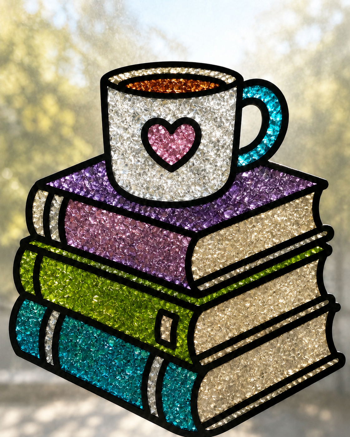 Book Lovers Stained Glass Suncatchers July 13