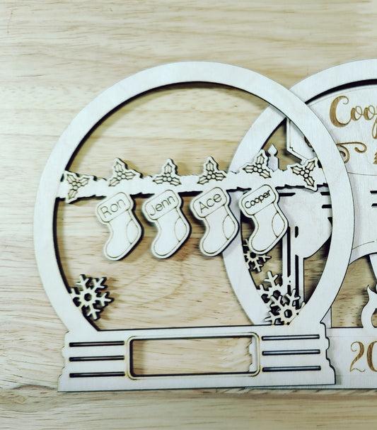 Fireplace keepsake 5 inch Personalized