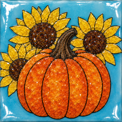 Mixed Media Paint, Glass, and Resin. Sept 23, Blue Bridge Bar, Pasco