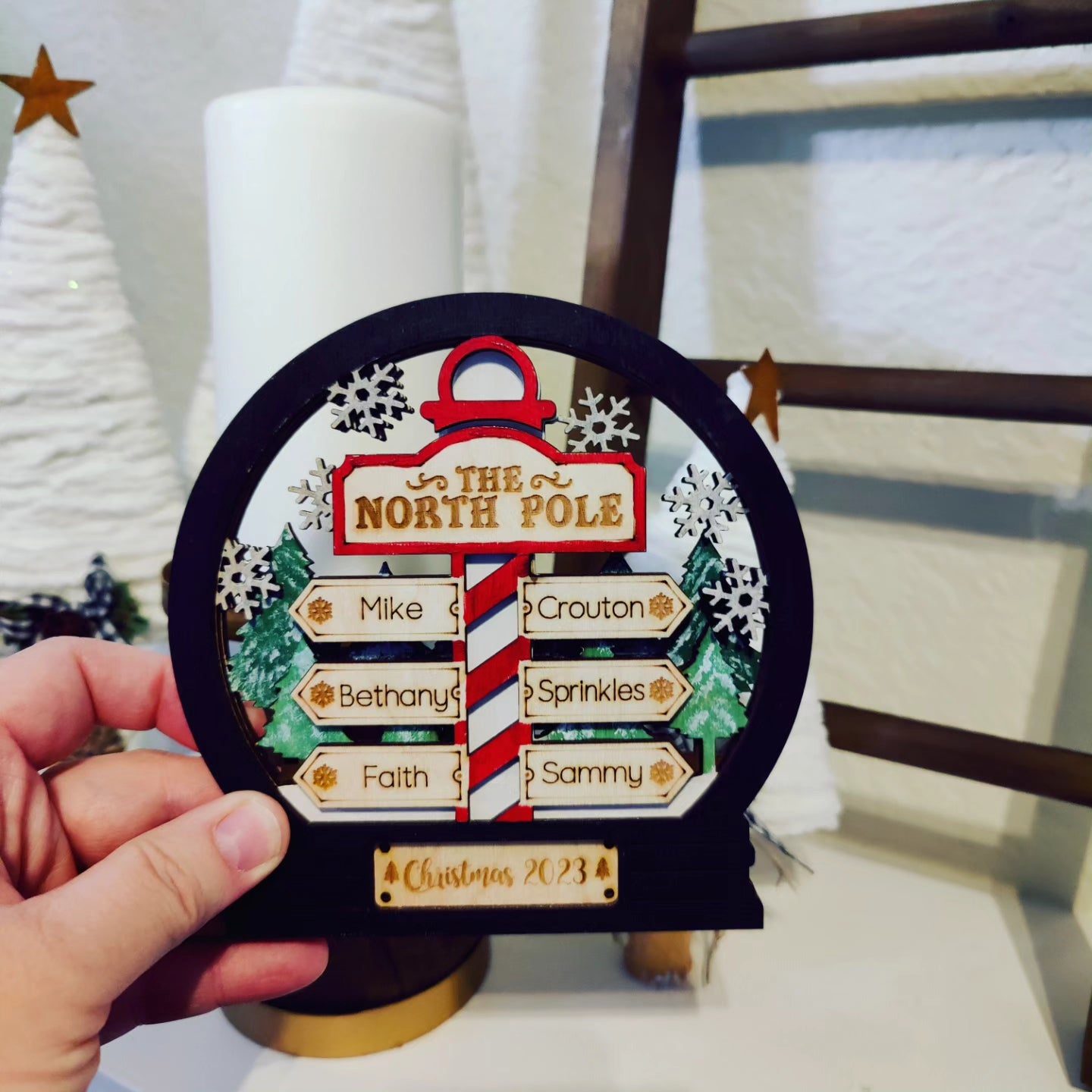 Fireplace keepsake 5 inch Personalized