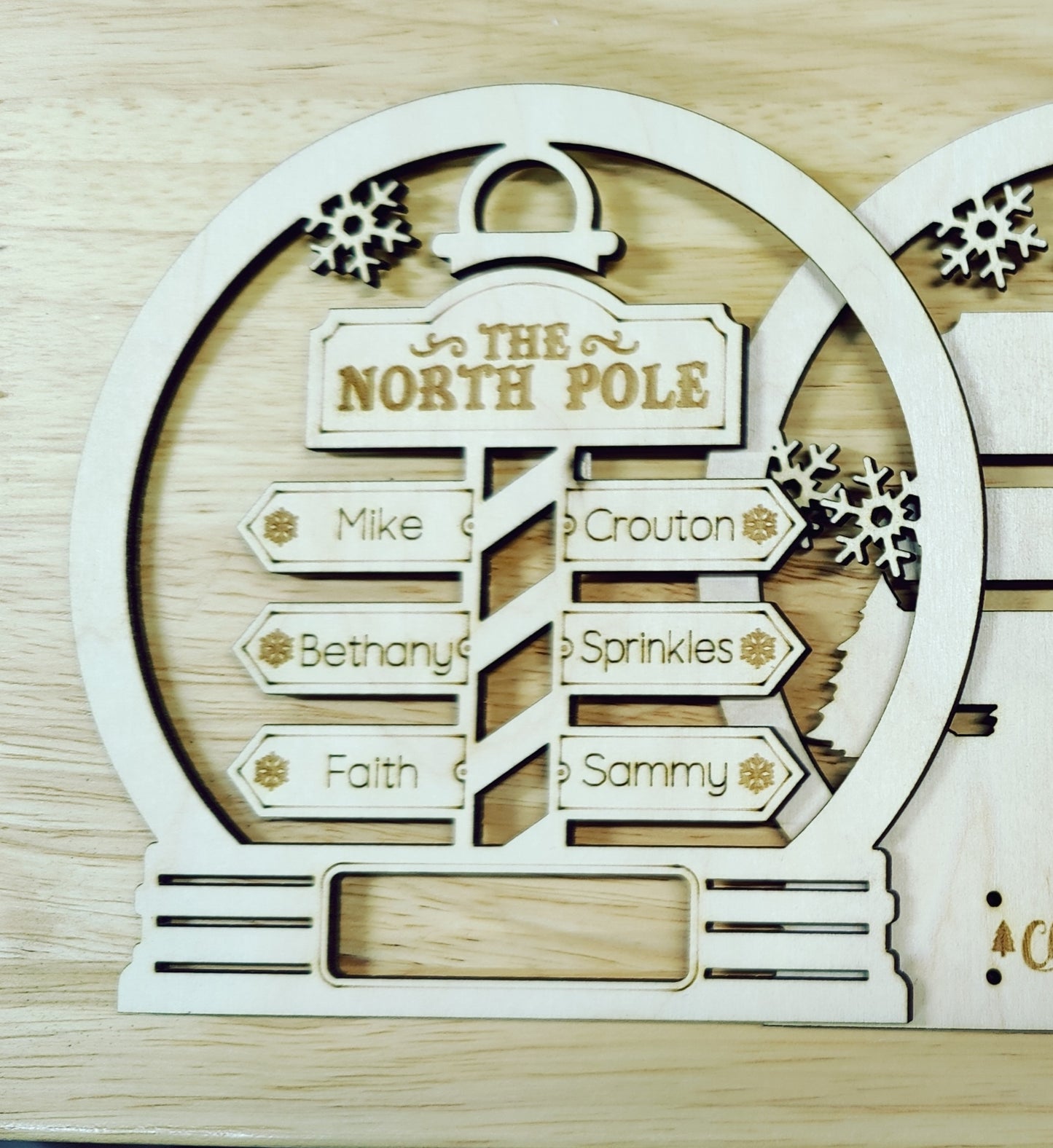 North Pole keepsake 5 inch Personalized