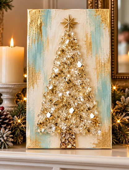 Oh, Christmas Tree! Crushed Glass Art Workshop. Blue Bridge Bar, Pasco, Dec 3